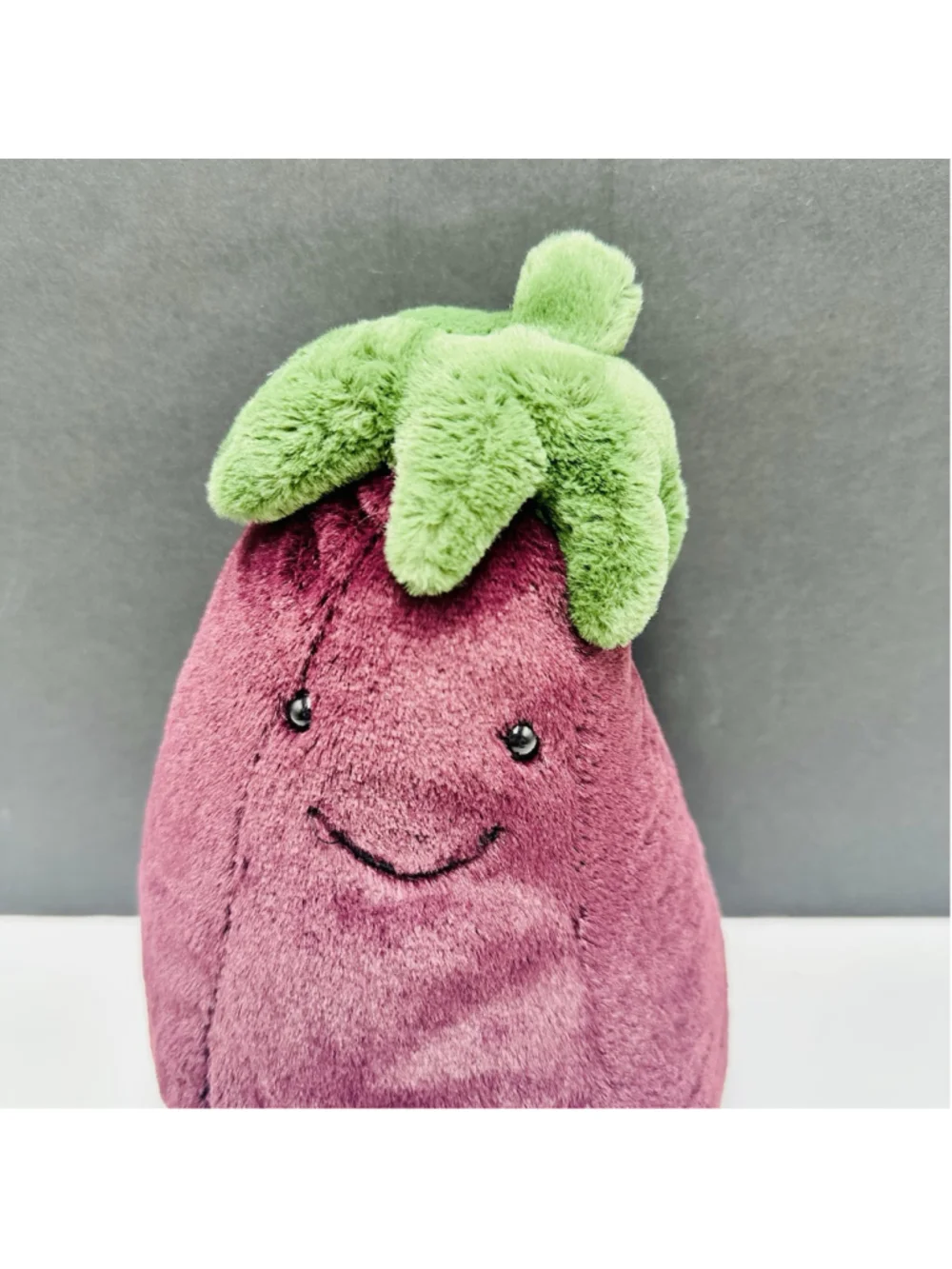 Jellycat AMUSEABLE EGGPLANT Aubergine 12” Soft Plush Toy HTF Retired EUC